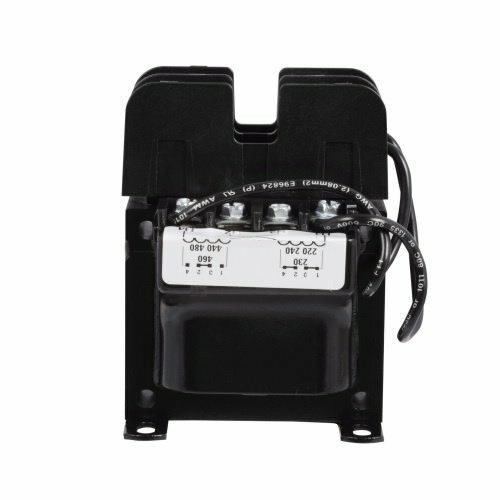 C0075E3AFB Type MTE Control Transformer, 208/277 V Primary, 120 V Secondary, 75 VA Power Rating, 50/60 Hz, 1 Phase