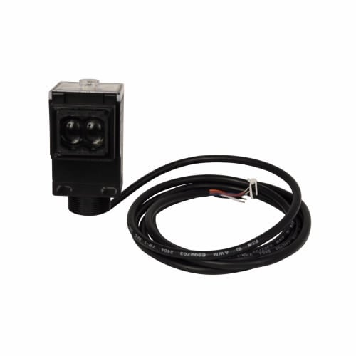 1450E-6513 Enhanced 50 Forward Viewing Fully Potted Photoelectric Sensor, Rectangle Shape, 30 ft, Red Laser Sensing Beam, 2 ms Response, Solid State Relay Output