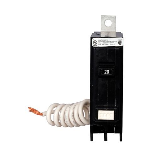 QBHGF1020 Miniature Circuit Breaker, 20 Amp, 1 Pole, 120V