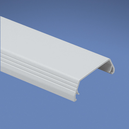 Surface Raceway, T-45 Power Rated Cover, 10 ft, Electric Ivory