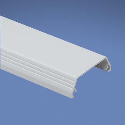 Surface Raceway, T-45 Power Rated Cover 8 ft, White