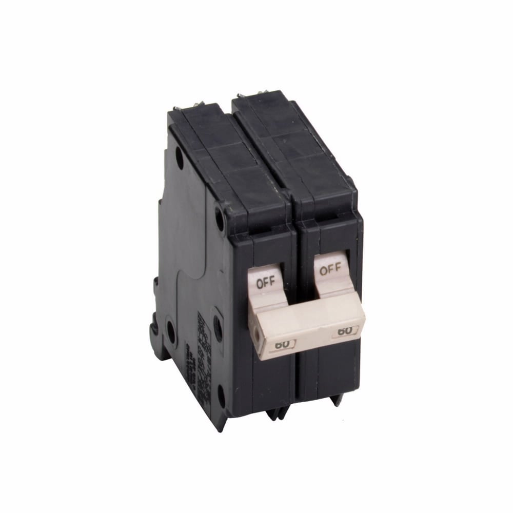 CH260 Type CH Standard Circuit Breaker, 120/240 V AC, 60 A, 10 kA Interrupt, 2 Poles