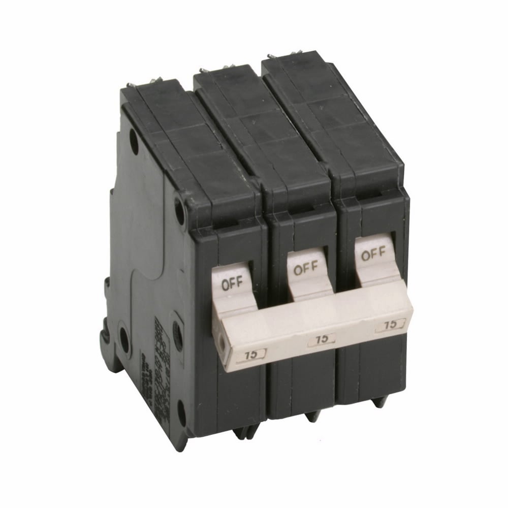 CH315 Type CH Standard Circuit Breaker, 240 V AC, 15 A, 10 kA Interrupt, 3 Poles