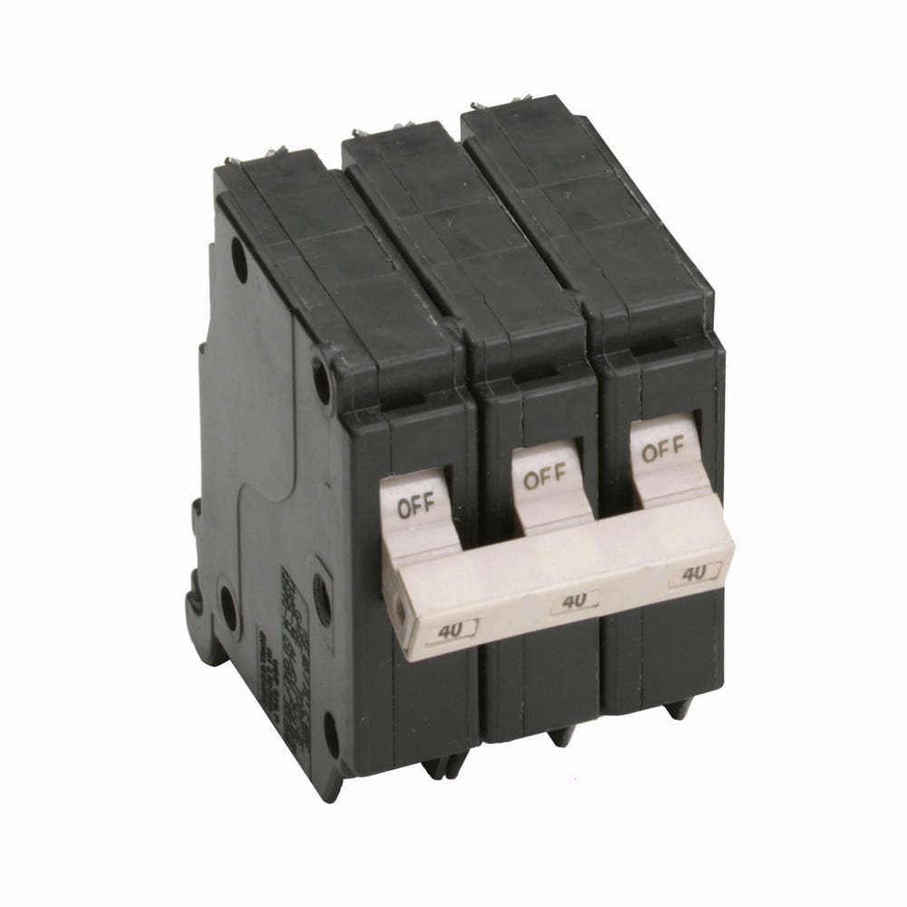 CH340 Type CH Standard Circuit Breaker, 240 V AC, 40 A, 10 kA Interrupt, 3 Poles