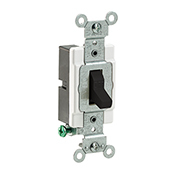 CS120-2E Grounding Toggle Switch, 120/277 V AC, 20 A, 800 W, 1000 VA Power Rating