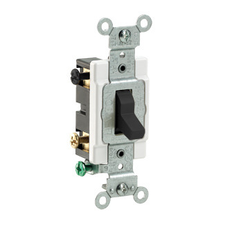 CS420-2E 4-Way Grounding AC Quiet Toggle Switch, 120/277 V AC, 20 A, 800 W, 1000 VA Power Rating