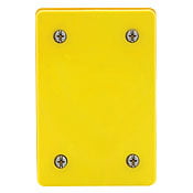 WP459 Wetguard Receptacle Blank Plate and Gasket, 4.63 in L x 3.13 in W x 1/2 in D, Valox Polybutylene Terephthalate