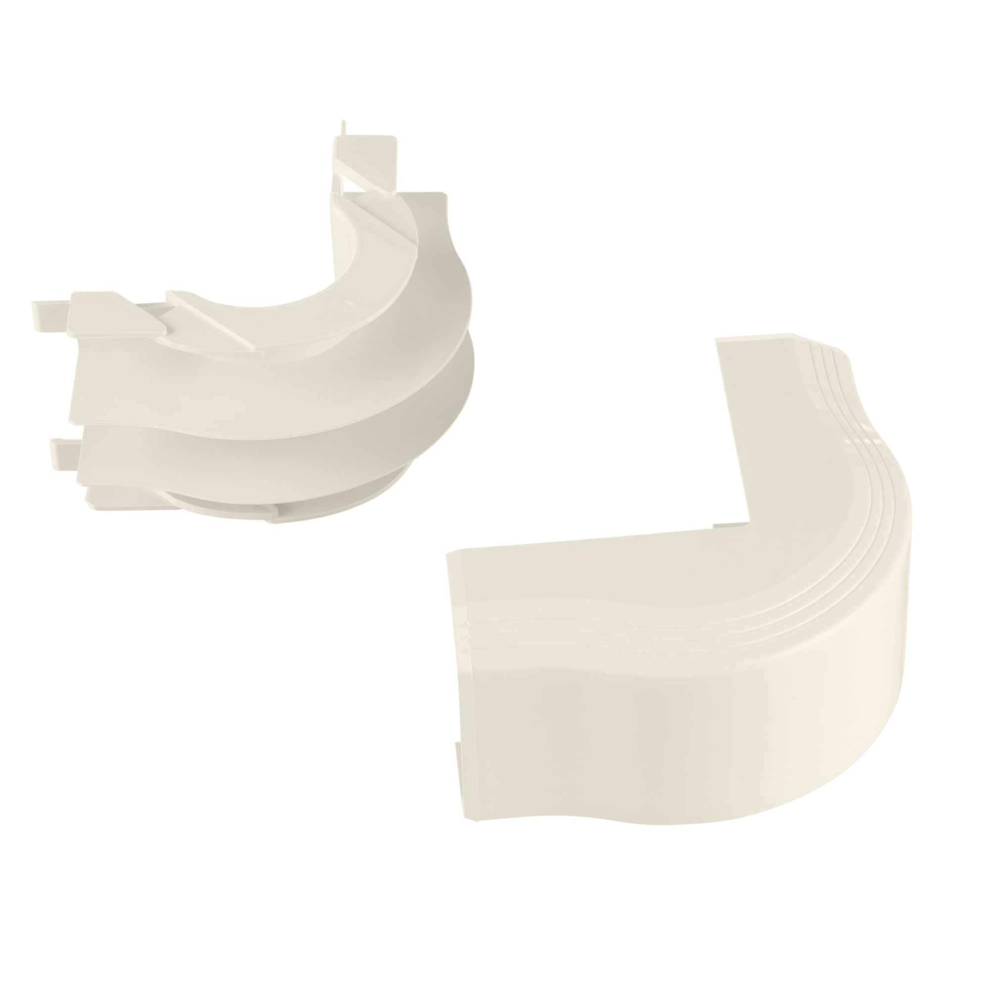 T45OCIW T-45 Power Rated Faceplate Outside Corner Fitting, For Use With Pan-Way T-45 Surface Raceway, PVC