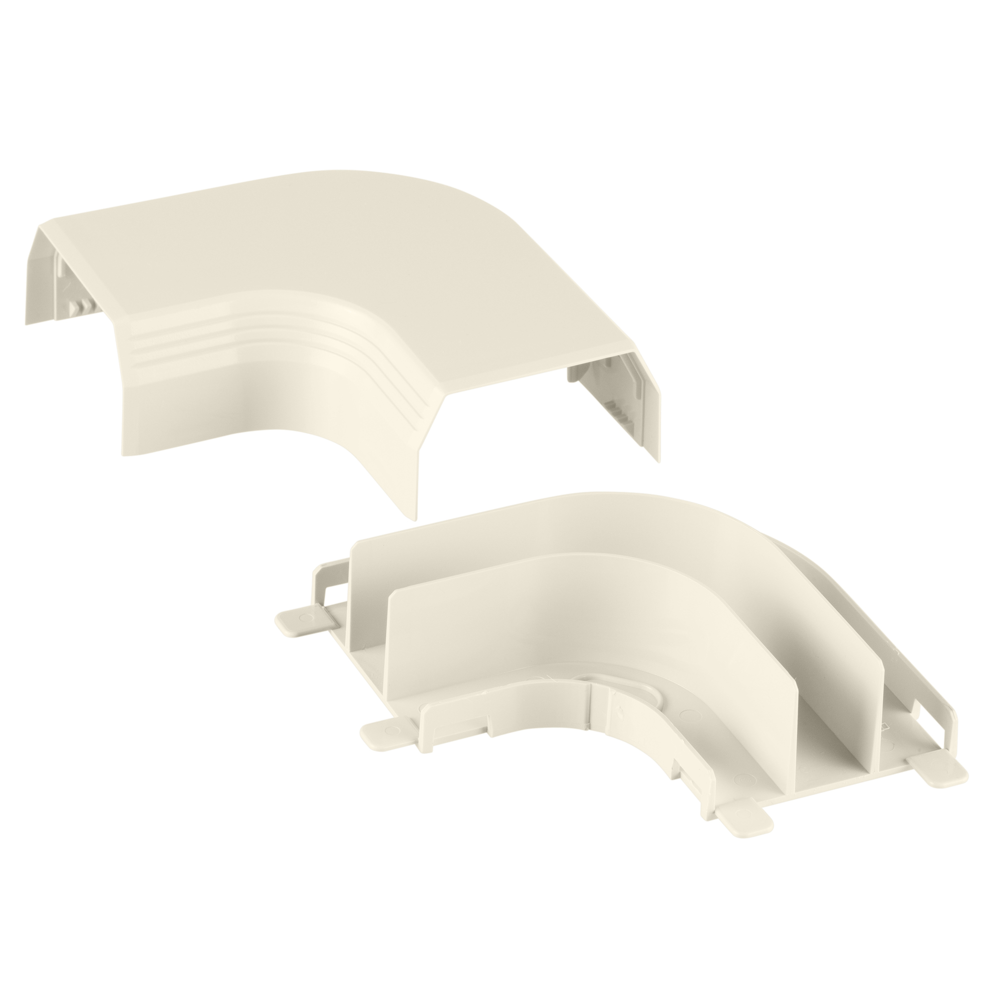 Surface Raceway, T-45 Right Angle Fitting, Off-White