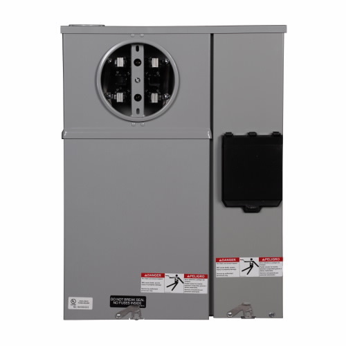 CHU214MTBLB 125 Amp, Safety Socket, 4 Jaw, UG, Provision, 100 Amp, Breaker