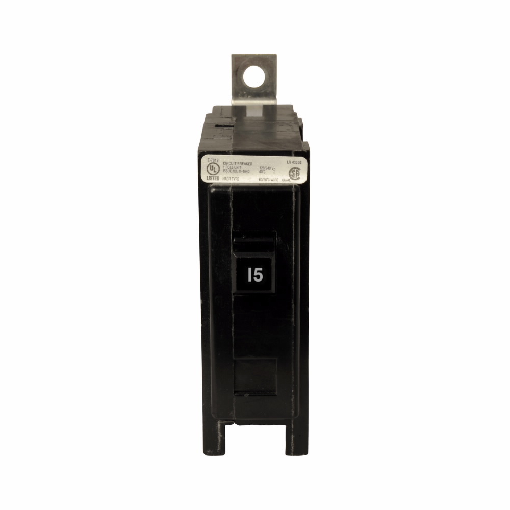 QBHW1015 Miniature Circuit Breaker, 15 Amp, 1 Pole, 120/240V