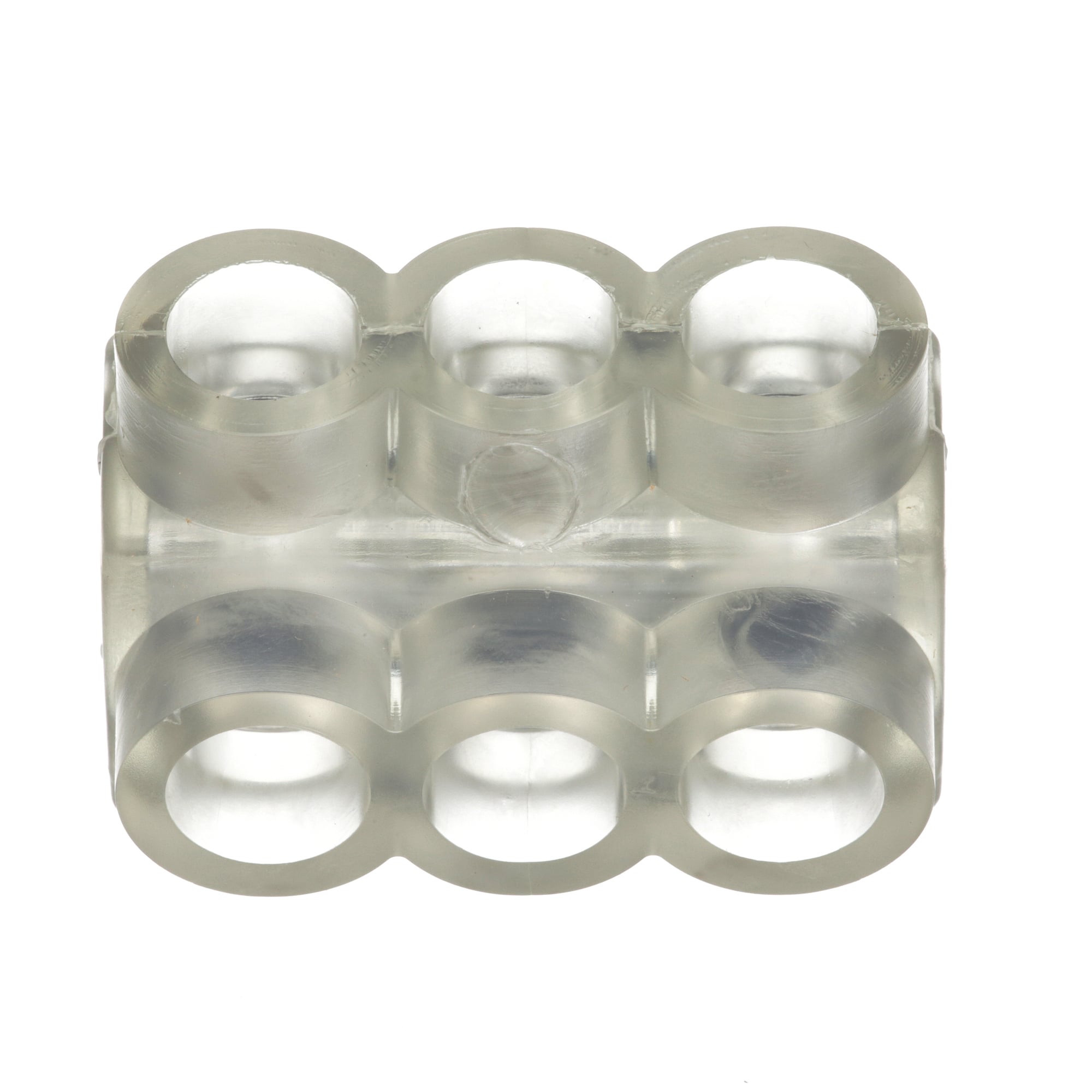 PCSB2/0-3-6 Pan-Lug 3-Port Double Sided Multi-Tap Mechanical Connector, 14 to 2/0 AWG Stranded, 14 to 10 AWG Solid Aluminum/Copper/Stranded/Solid Conductor, Screw Installation, Aluminum/PVC