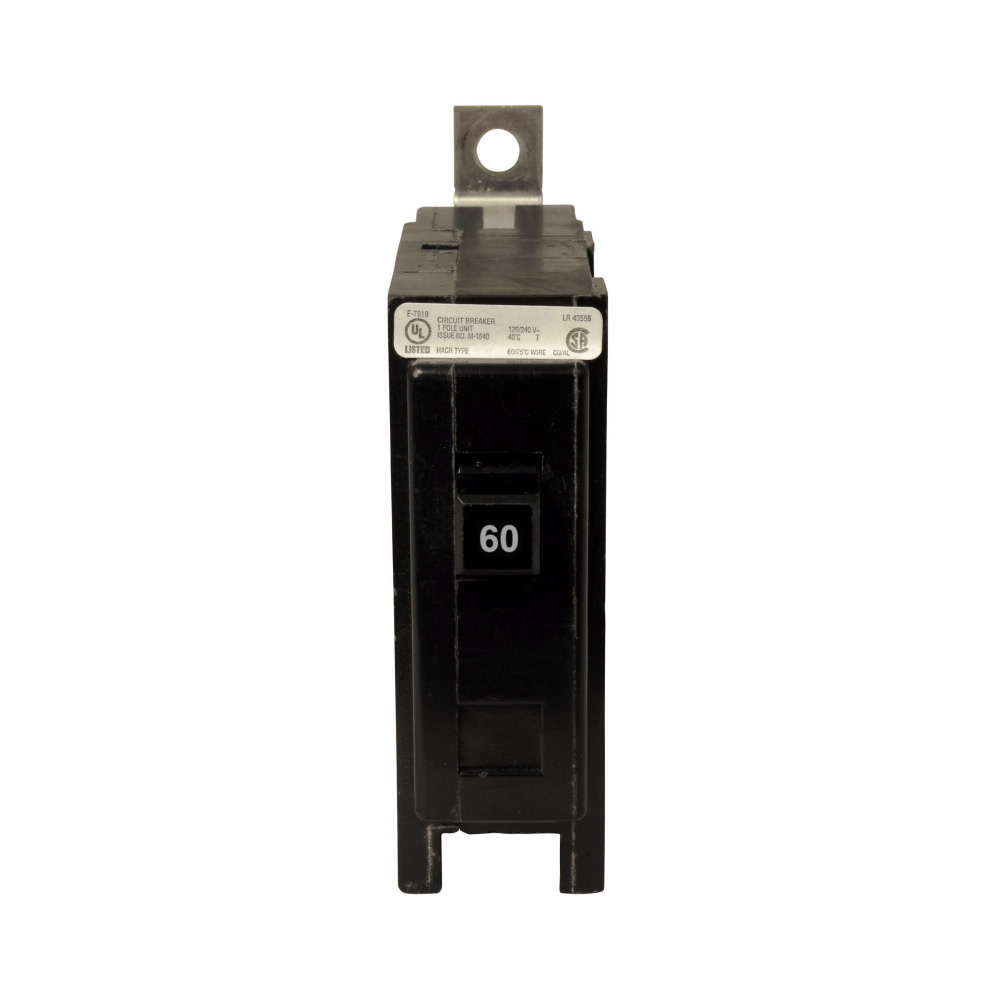 QBHW1060 Miniature Circuit Breaker, 60 Amp, 1 Pole, 120/240V
