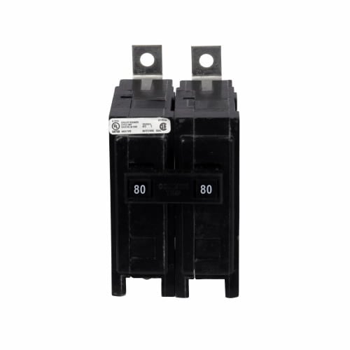 QBHW2080 Miniature Circuit Breaker, 80 Amp, 2 Pole, 120/240V