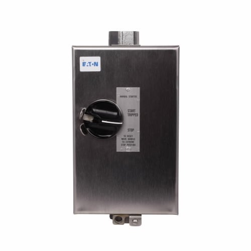 B100W0C Watertight Motor Starter, Non-Reversing Action, 3 Poles, NEMA 4 Enclosure