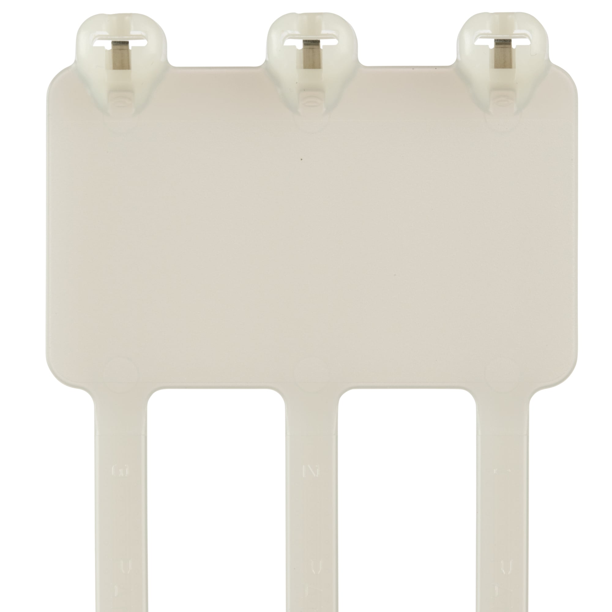 B3M2S-TL Dome-Top BM Series Cross Section Standard Wrap Marker Cable Tie, 8 in L x 0.19 in W x 0.45 in THK, Natural, Nylon 6.6