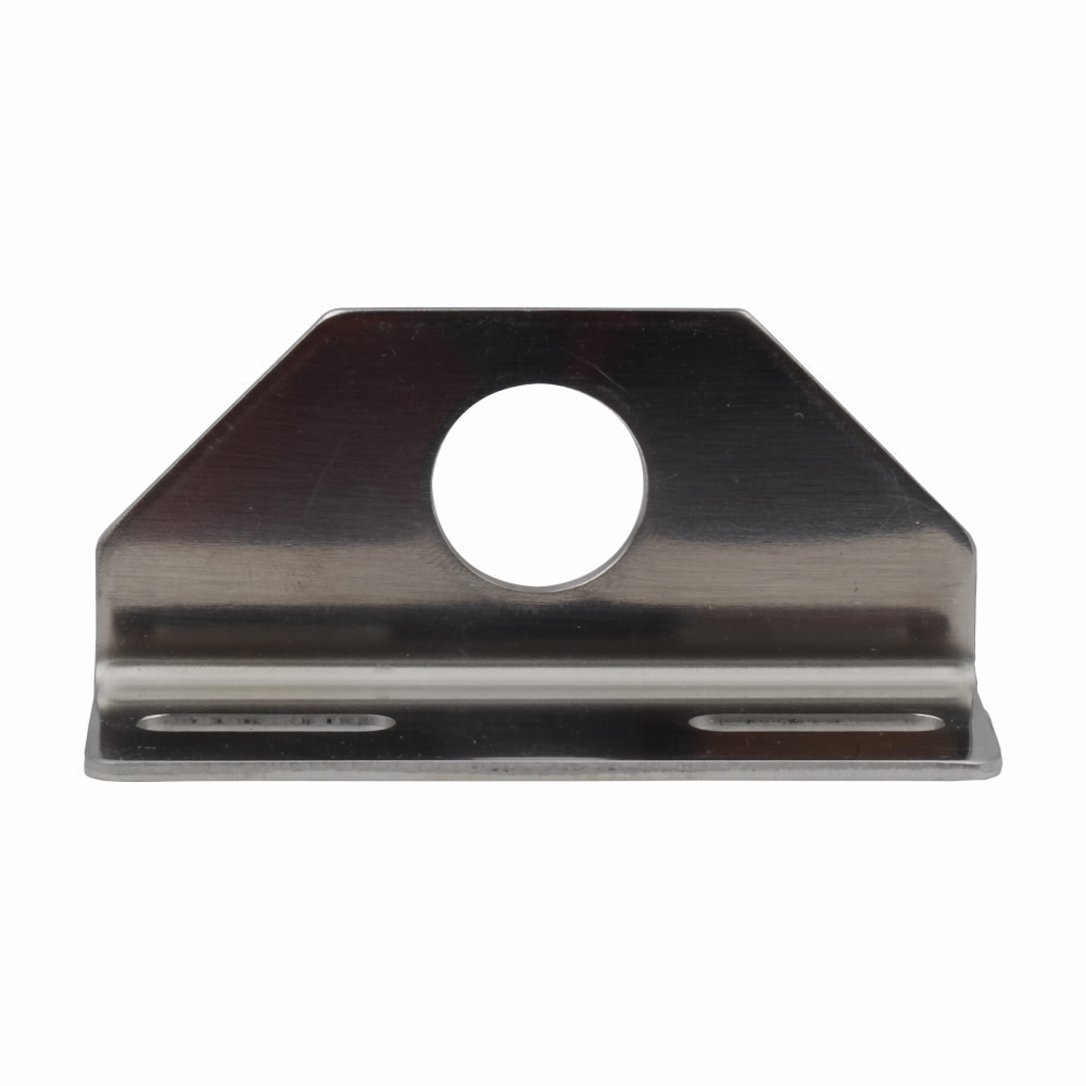 E57KM18 L-Shaped Mounting Bracket, For Use With Inductive Proximity Sensor and Tubular Sensor, -13 to 158 deg F Operating Temperature, Stainless Steel