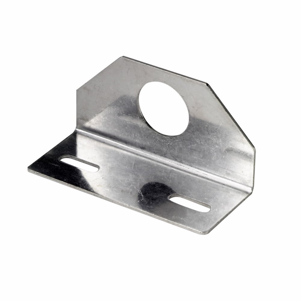 E57KM30 L-Shaped Mounting Bracket, For Use With Inductive Proximity Sensor and Tubular Sensor, -13 to 158 deg F Operating Temperature, Stainless Steel