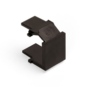 41084-BBB QuickPort Blank Insert, Snap-Fit Mount, For Use With All QuickPort Wallplates and Housings, Plastic, Brown