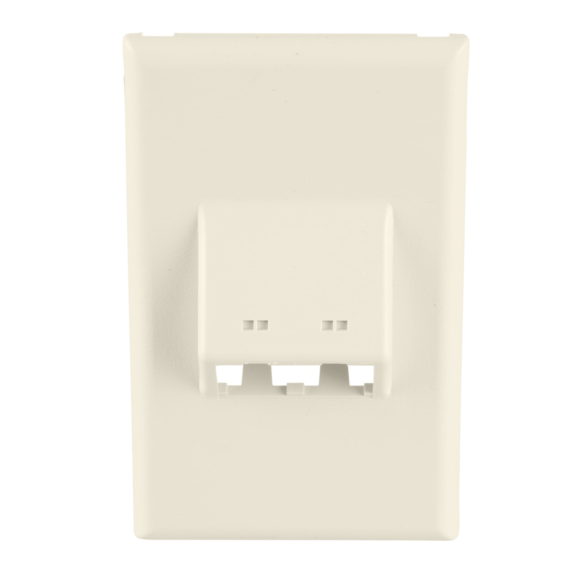 T70FV2IW T-70 Classic 1-Gang Sloped Vertical Communication Faceplate, For Use With Mini-Com Module, PVC, Office White
