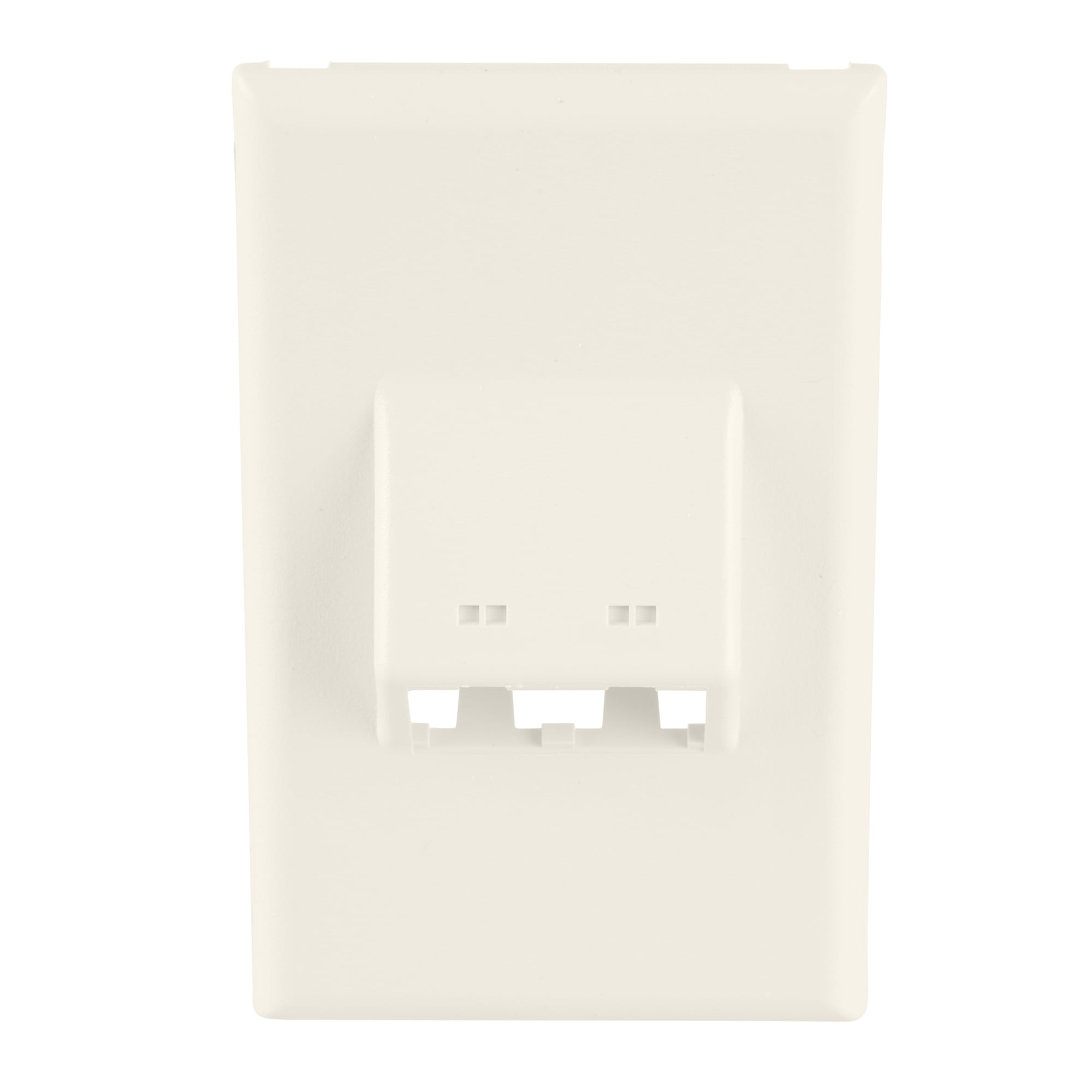 T70FV2WH T-70 Classic 1-Gang Sloped Vertical Communication Faceplate, For Use With Mini-Com Module, PVC, White