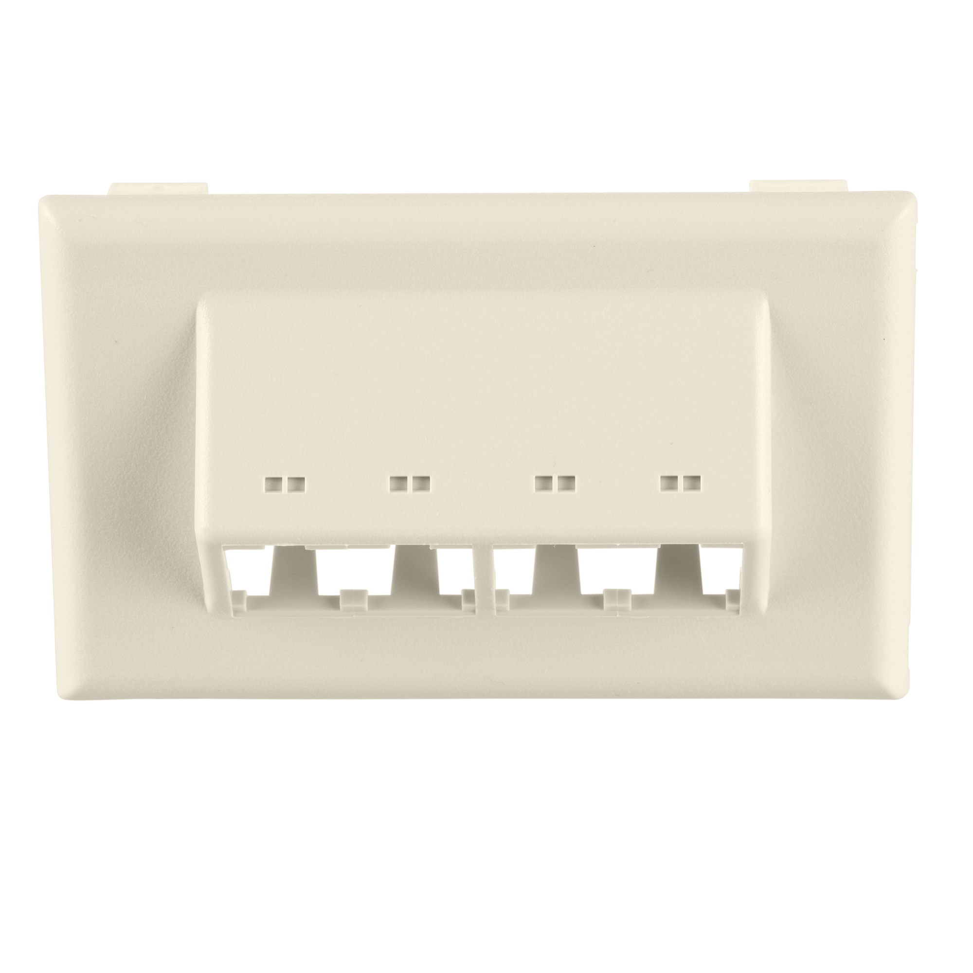 Surface Raceway, T-70 Hz,Slp, 4 Pt, Mini-Com  Facplt, Off-White
