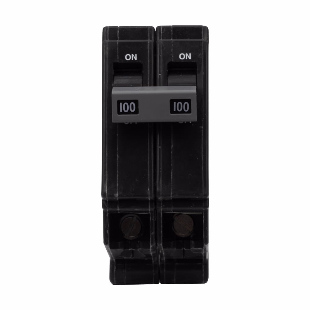 CHB2100 Type CHB Standard Molded Case Circuit Breaker, 120/240 V AC, 100 A, 10 kA Interrupt, 2 Poles, Thermal Magnetic Trip