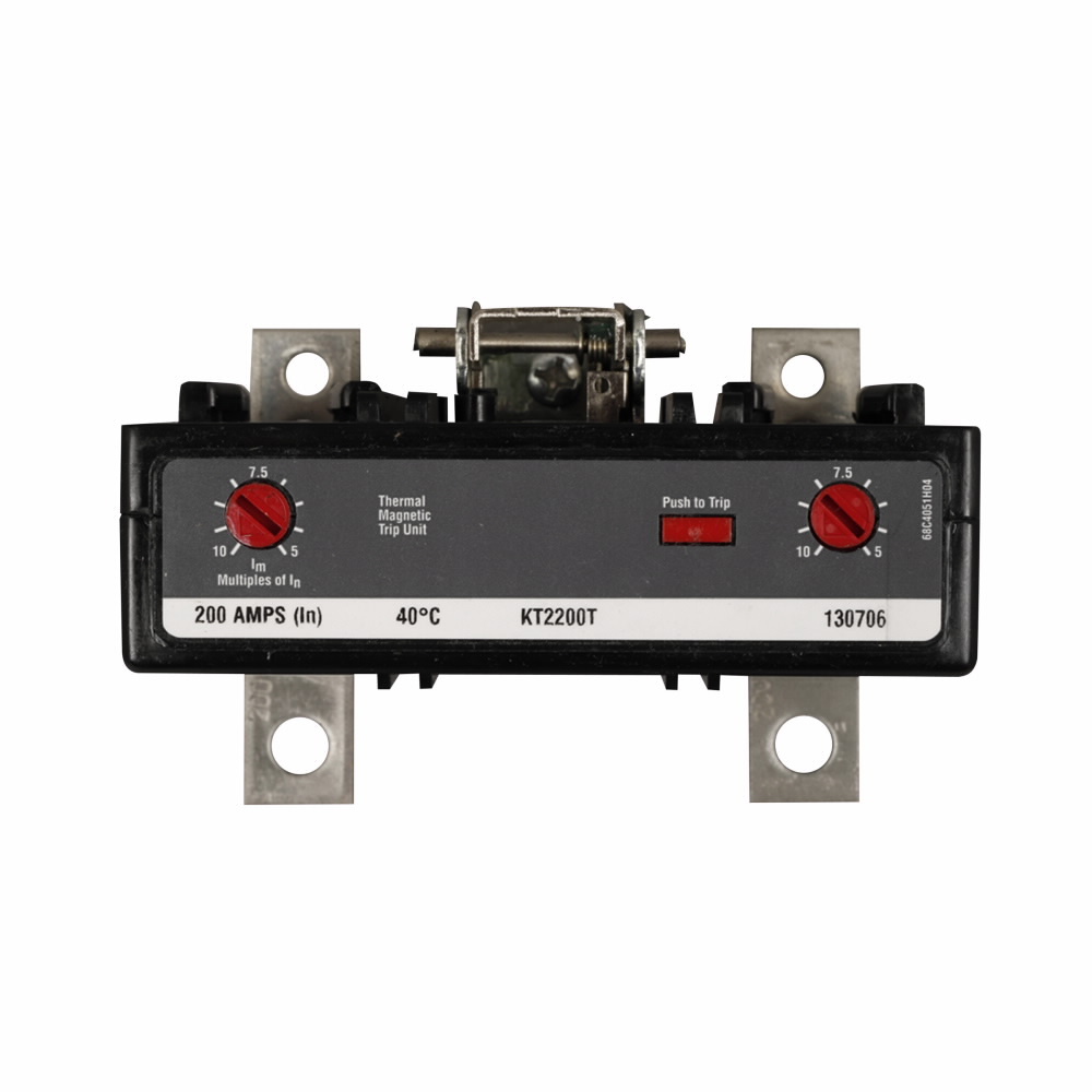 KT2225T C Series Molded Case Circuit Breaker, 225 A, 2 Poles, Thermal Magnetic Trip