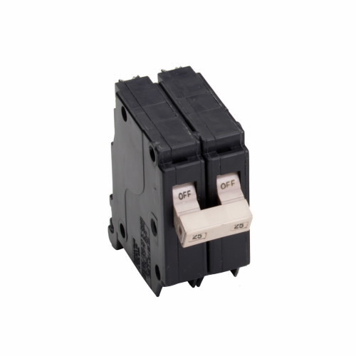 CH225 Type CH Standard Molded Case Circuit Breaker, 120/240 VAC, 25 A, 10 kA Interrupt, 2 Poles, Thermal Magnetic Trip