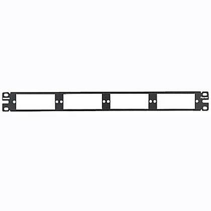 CFAPPBL1 OptiCom 1RU Flat Fiber Adapter Panel, 4 Ports, Steel