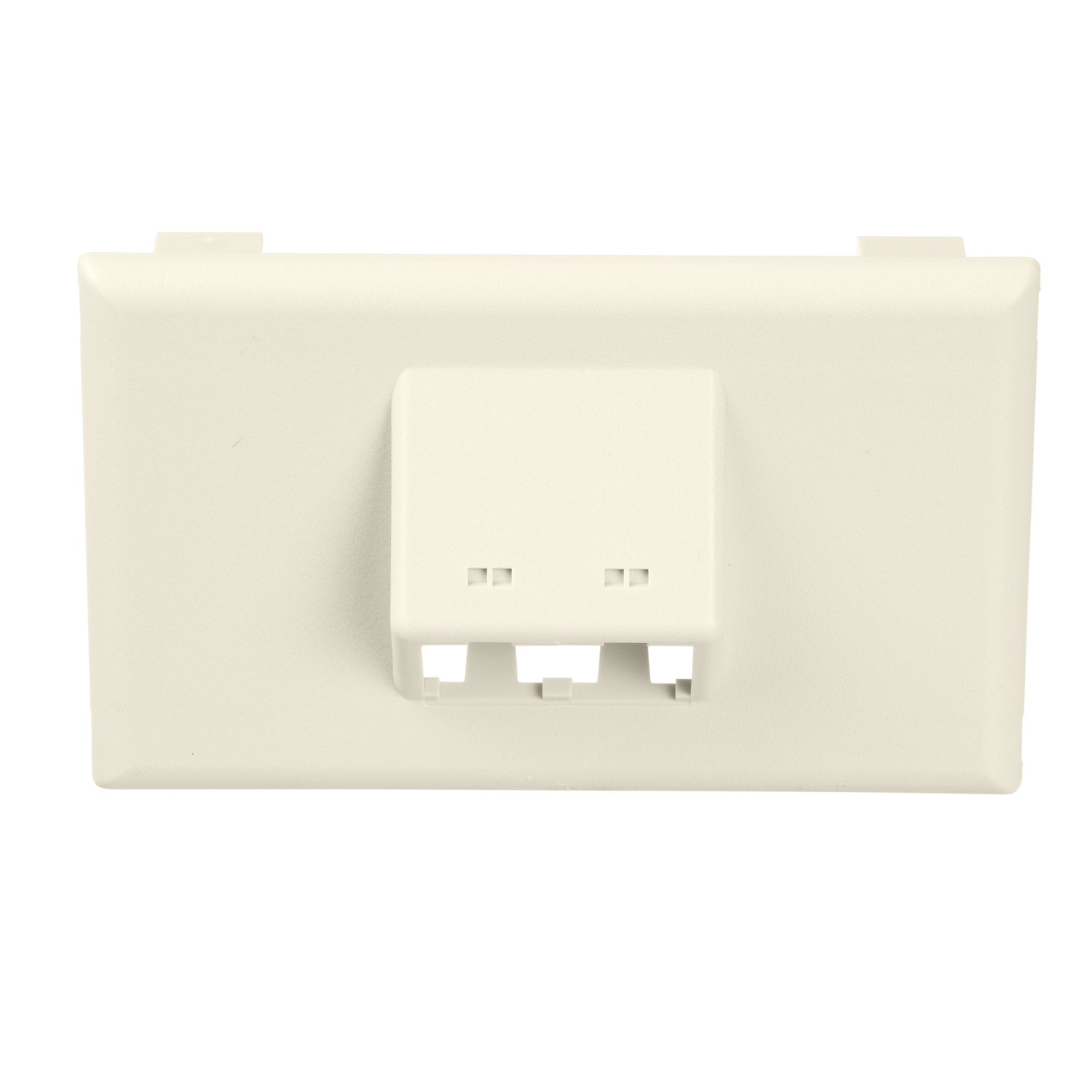 T70FH2IW T-70 Classic 1-Gang Sloped Horizontal Communication Faceplate, For Use With Mini-Com Module, PVC, Office White