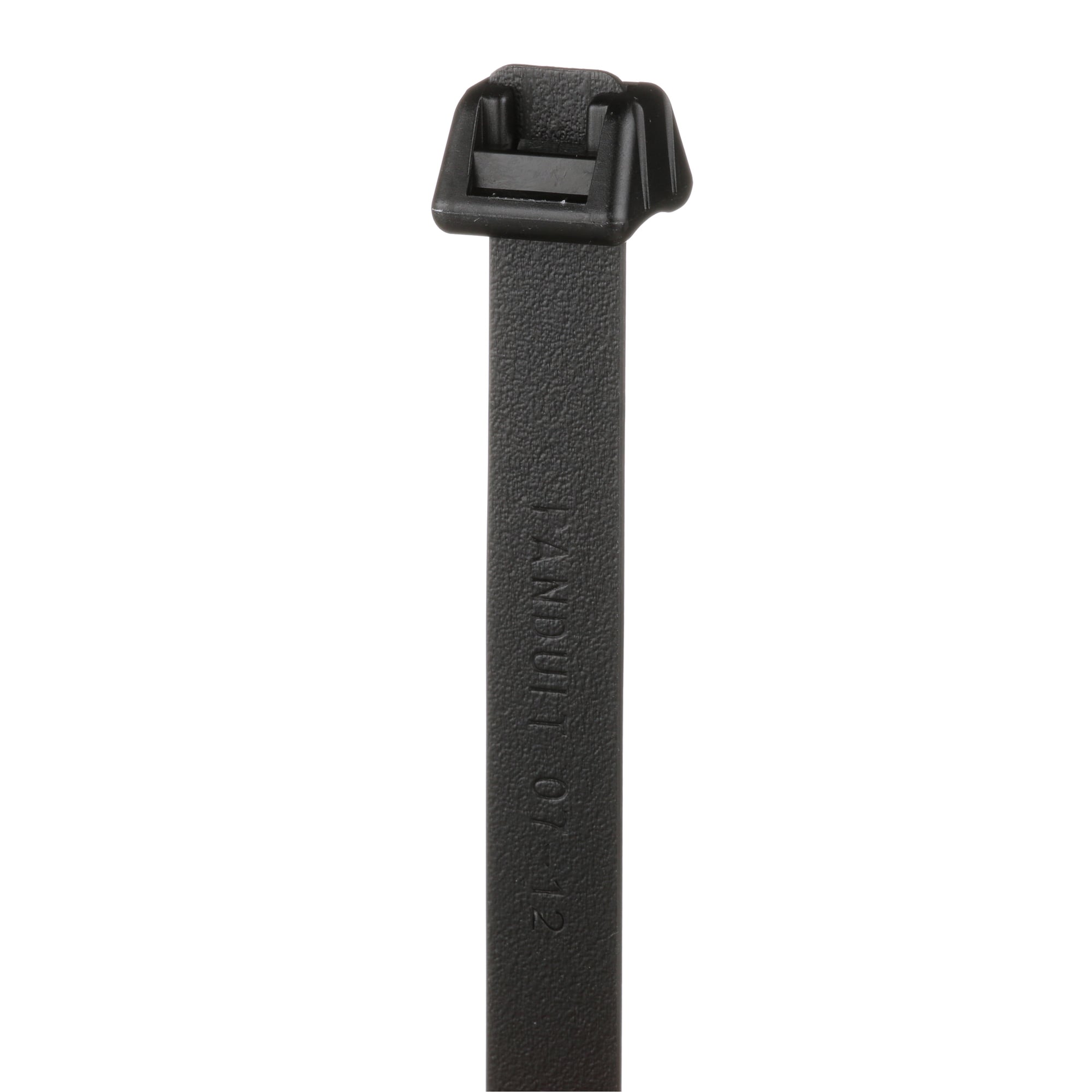 DT8EH-Q0 Dura-Ty DT Series Chemical/UV/Weather-Resistant Extra Heavy Cross Section Cable Tie, 27 in L x 0.5 in W x 0.059 in THK, Acetal, Black