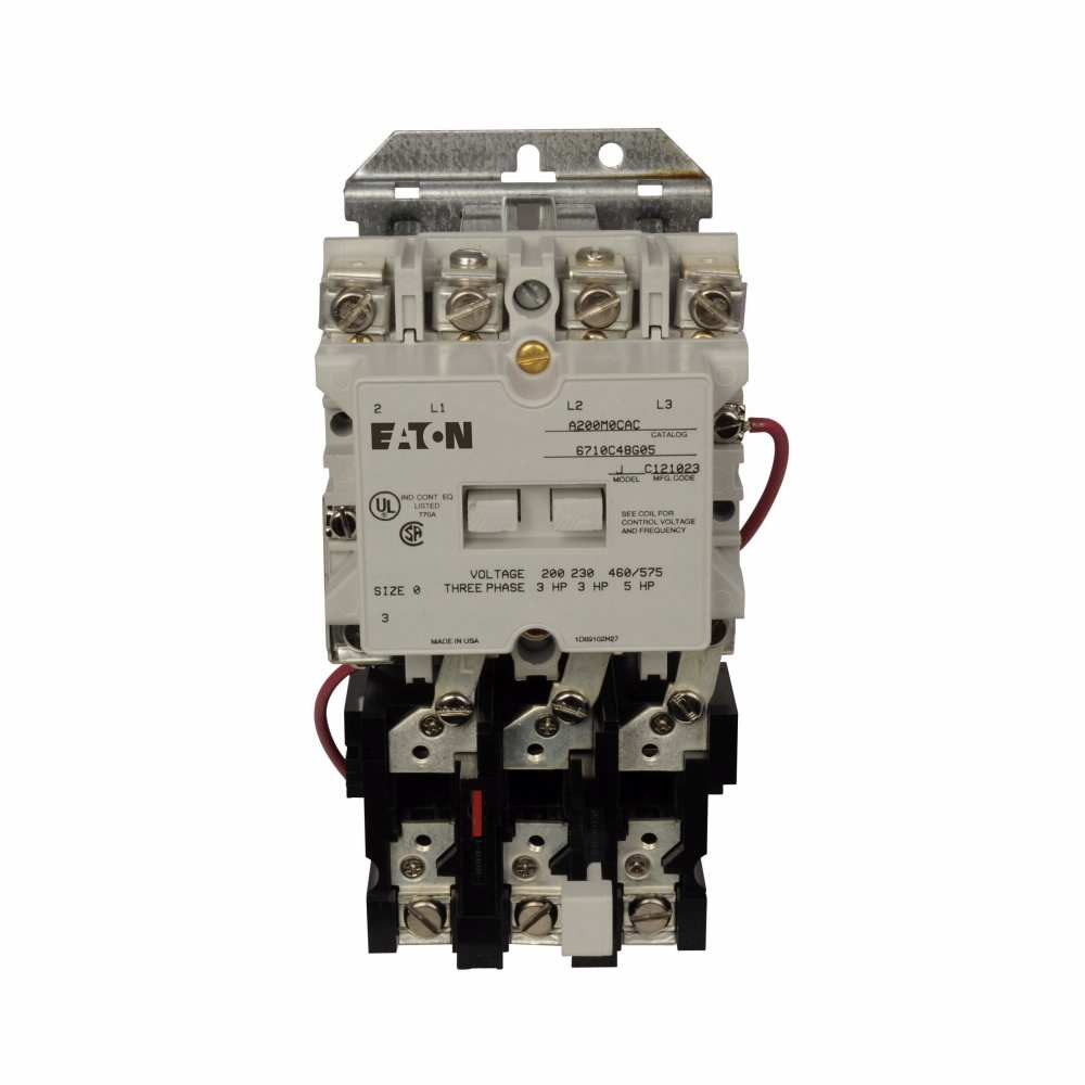 A200M0CAC Freedom A200 Motor Control Starter, 110/120 VAC V Coil, Non-Reversing Action, 3 Poles