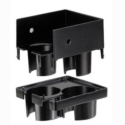 FIDT4X4BL FiberRunner 2-Port Spillout, 2 in Bend Radius, ABS, Black