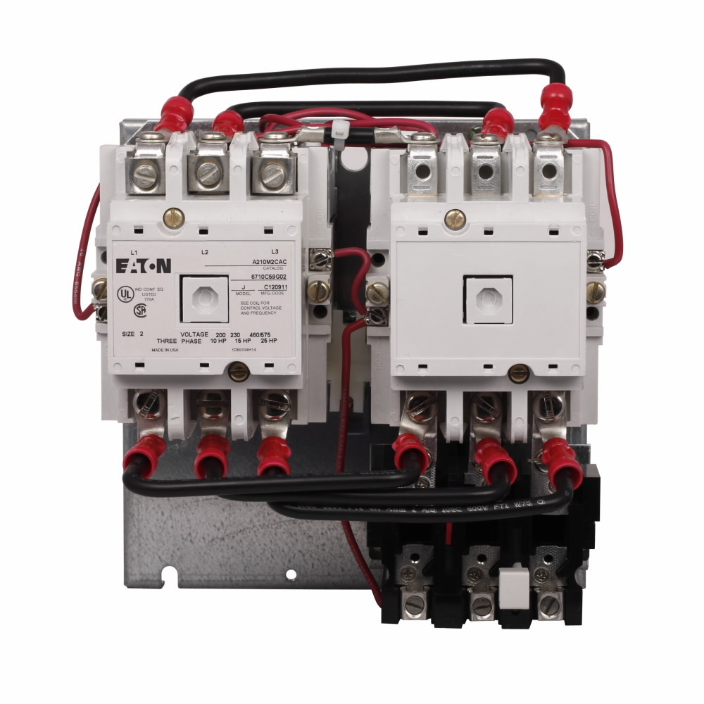 A250M3CAC A200 Magnetic Vertical NEMA Starter, 110/120 VAC V Coil, Reversing Action, 3 Poles, NEMA 3 Enclosure
