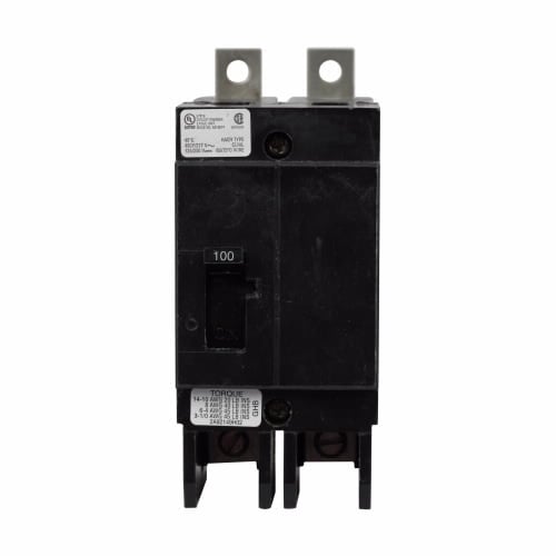 GHB2045 C Series Type GHB Molded Case Circuit Breaker, 277/480Y V AC/125/250 V DC, 45 A, 14 kAIC at 480Y/277 VAC/65 kAIC at 240 VAC Interrupt, 2 Poles, Thermal Magnetic Trip