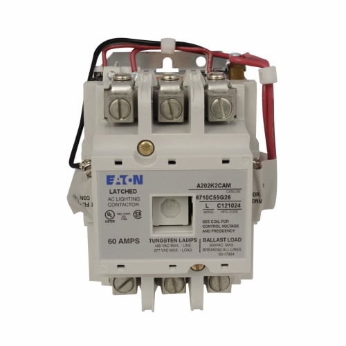 A202K2CAM Magnetically Held Lighting Contactor, 277 V AC Coil, 3 Poles