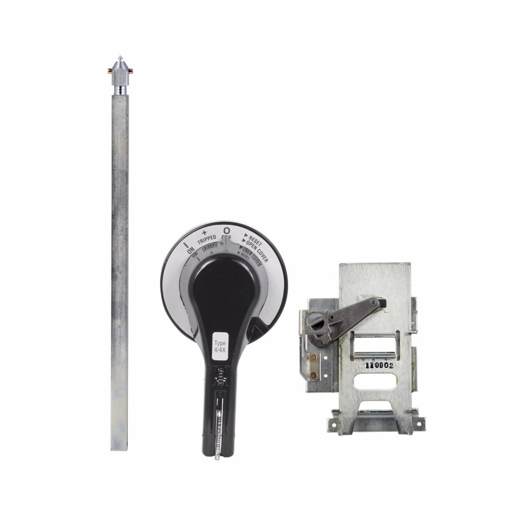 HM4R12 C Series Handle Mechanism, 1/3R/12 NEMA Rating, Rotary Handle/Operation, Through-The-Door Handle Mounting, For Use With C Series L/MDL-Frame Molded Case Circuit Breaker, Molded Case Switch and Motor Circuit Protector