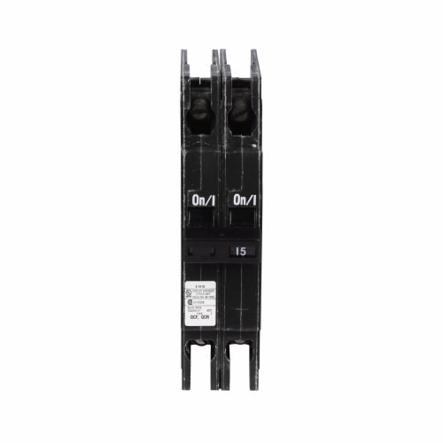 QCR2015 Miniature Circuit Breaker, 15 Amp, 2 Pole, 120/240V