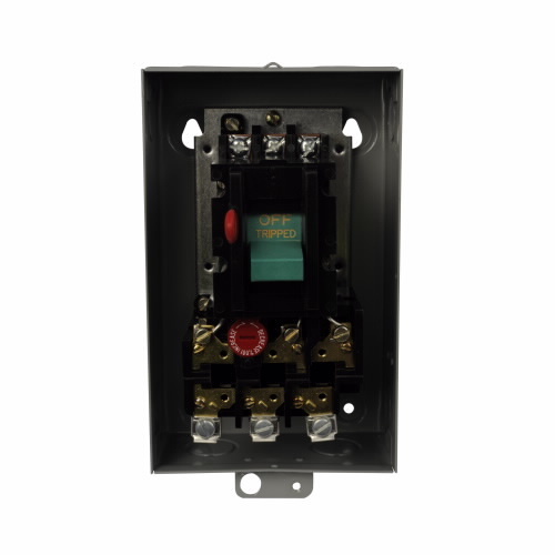 B100S1C Enclosed General Purpose Motor Starter, Non-Reversing Action, 3 Poles, NEMA 1 Enclosure