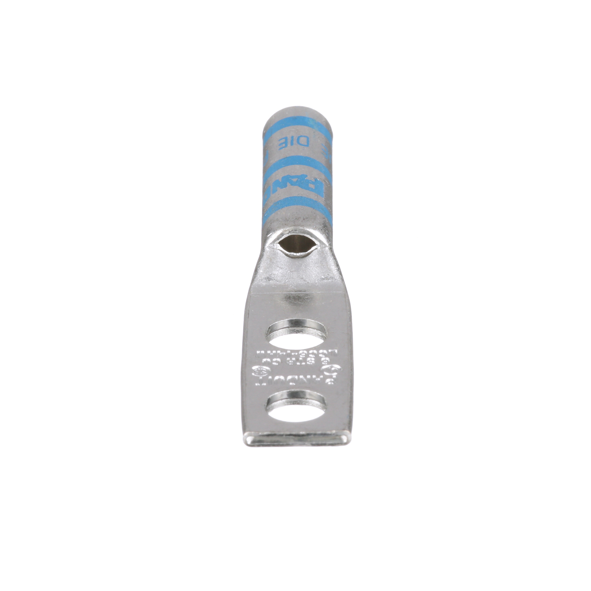 Pan-Lug LCC6-14AW-L Comp. Lug, 6, Window, Tin Plt Cu, Strt, Two 1/4" Stud, PK50