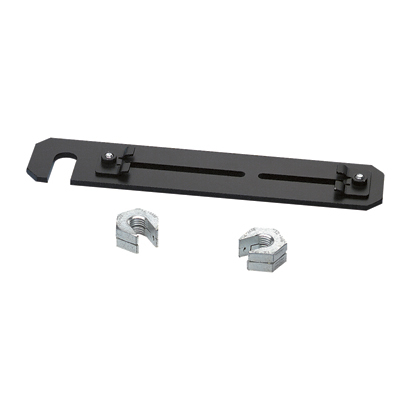 FR6TRBE58 FiberRunner Mounting Bracket, For Use With 6 x 4 in and 4 x 4 in Routing System, Steel, Black