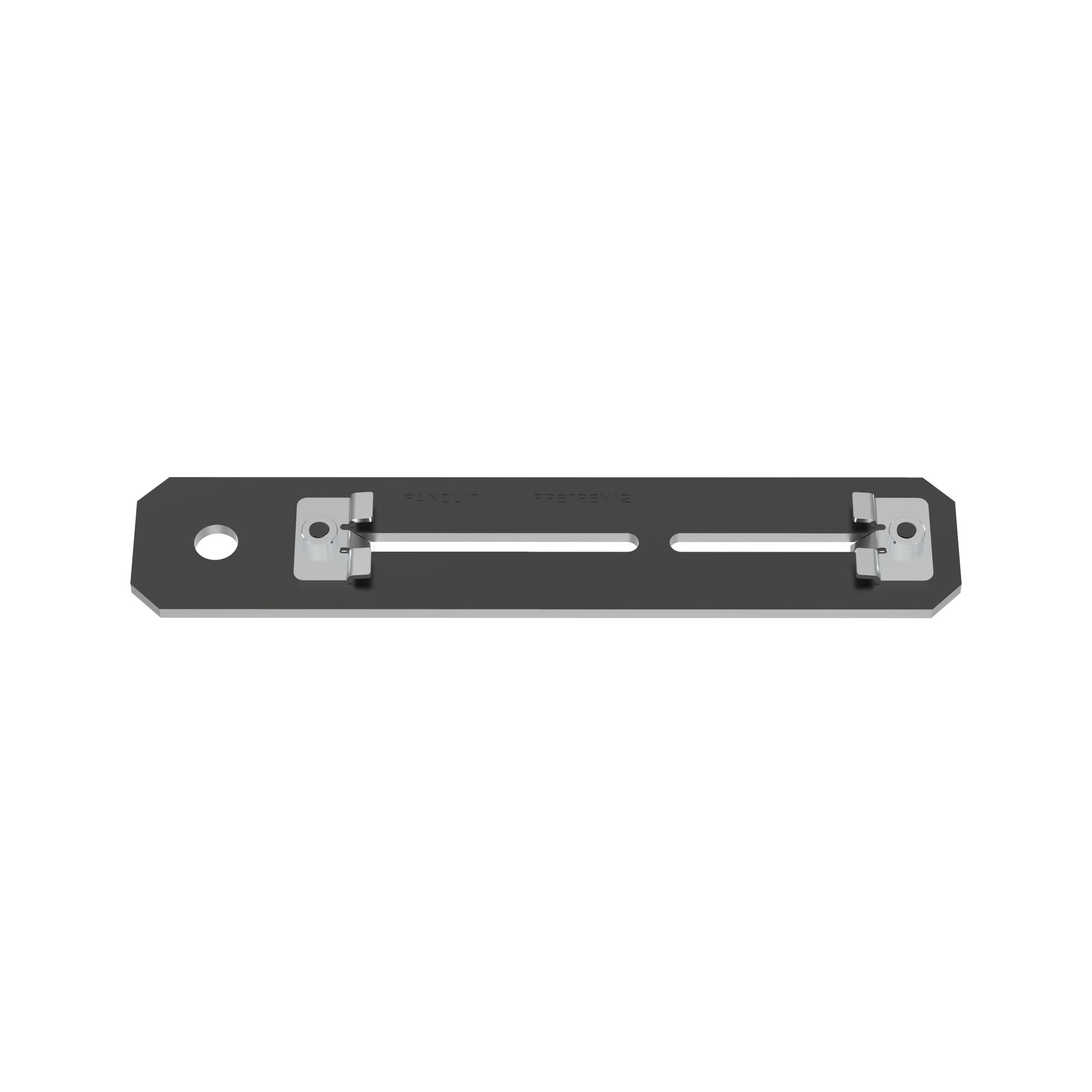FR6TRBN12 QuikLock New Threaded Rod Mounting Bracket, For Use With 1/2 in Threaded Rod, FiberRunner 6 x 4 in and 4 x 4 in Routing System, Steel, Black