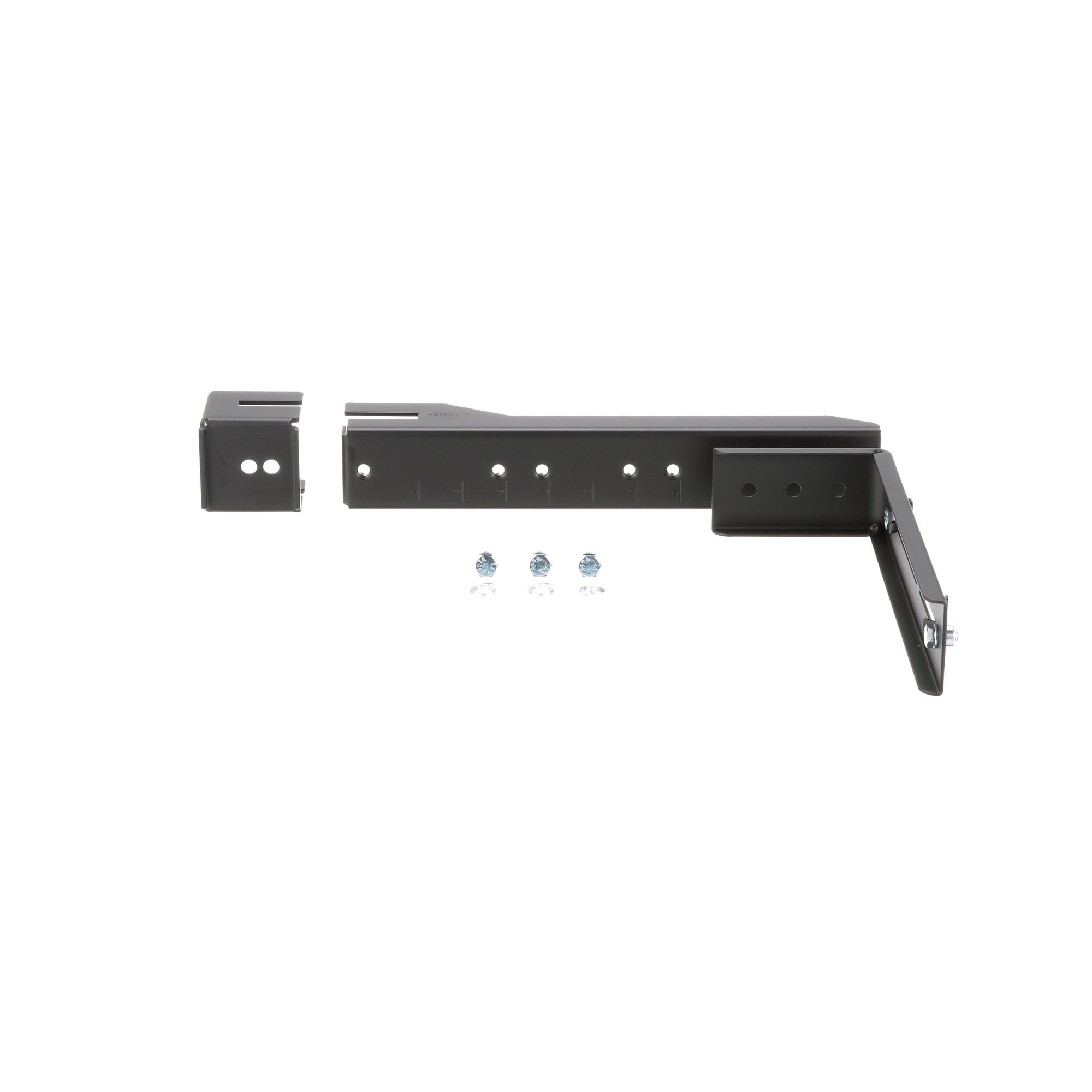 FR6ALB FiberRunner QuikLock Adjustable Ladder Rack Bracket, For Use With FiberRunner 6 x 4 in and 4 x 4 in Routing System, Steel, Black