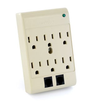 3500-PT Type 3 All Purpose Duty Surge Adapter With 2 RJ11, 120 VAC, 15 A, 36 kA Full Load
