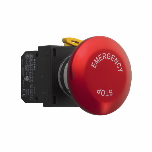E22JL2N8 Heavy Duty Non-Metallic Non-Illuminated Push-Pull Operator, 50 mm, 2 Positions, Red