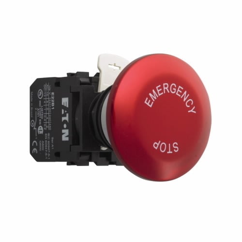 E22JLB2N8 Heavy Duty Non-Metallic Non-Illuminated Push-Pull Operator, 50 mm, 2 Positions, Red