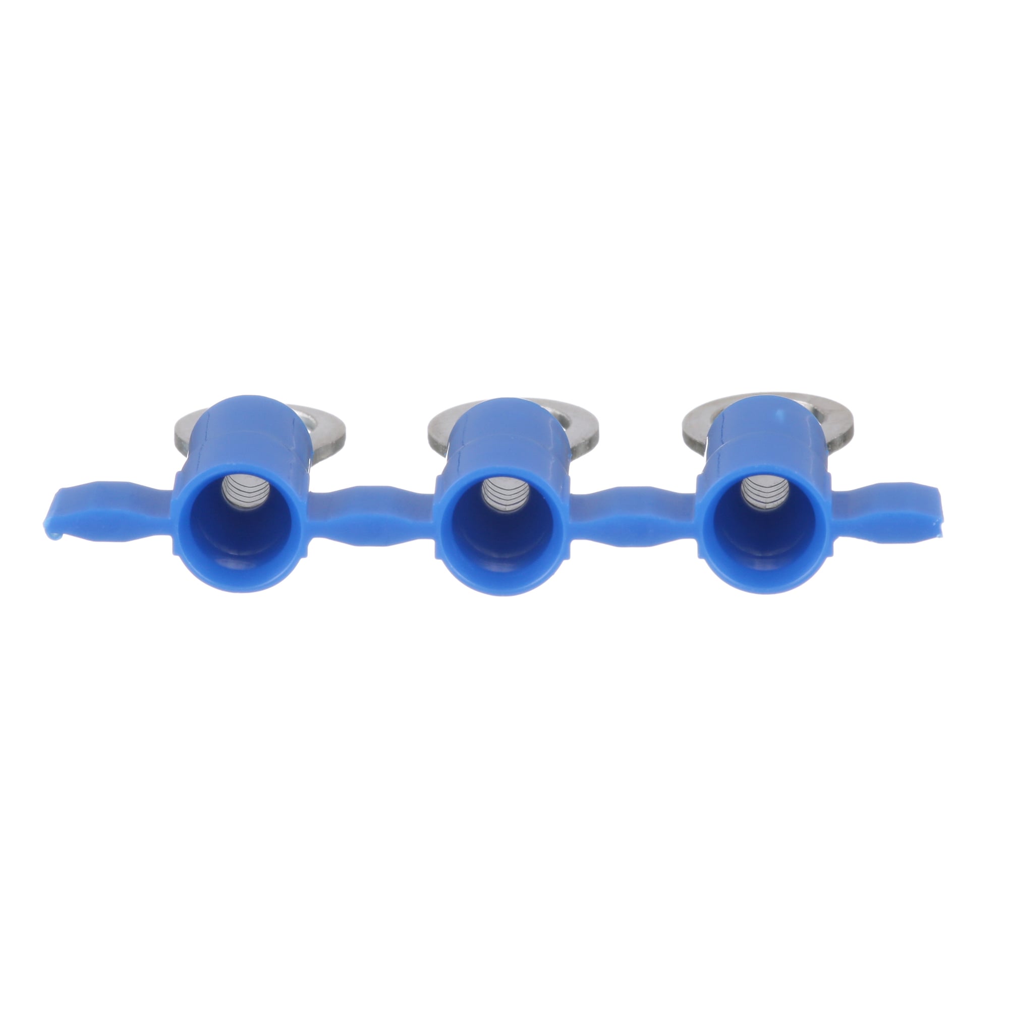 PV14-6RB-3K Reel Smart Type PV-RB Reel Ring Terminal, 14 AWG Conductor, 0.86 in L, Brazed Seam/Funnel Entry/Insulation Support/Internal Serration Barrel, Copper, Blue