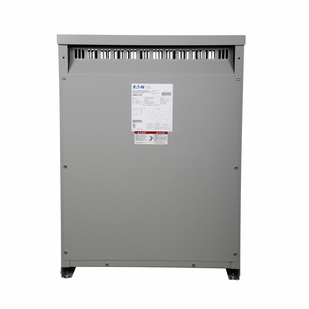 V48M28T75EE Type DT-3 Dry Type Energy Efficient Ventilated Distribution Transformer, 480 V AC Primary, 208Y/120 VAC Secondary, 75 kVA Power Rating, 60 Hz, 3 Phase