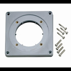 Adapter Plate for Pin and Sleeve Inlets and Receptacles, 100 Amp, IP67, Watertight, Gray